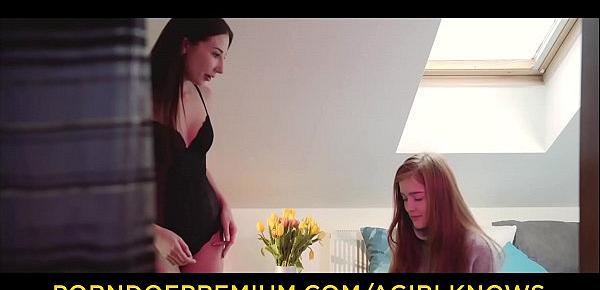  A GIRL KNOWS - Hot pussy licking video with horny lesbians Jia Lissa and Violetta